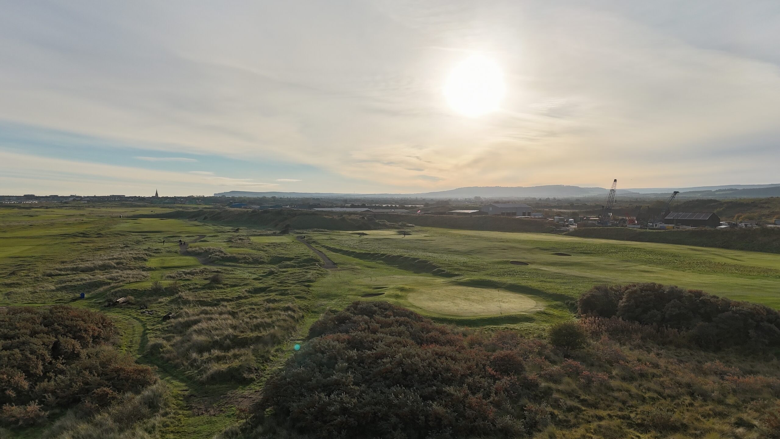 The links course at Cleveland Golf Club, Redcar